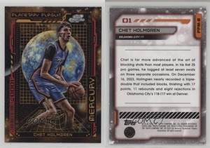 2023-24 Topps Cosmic Chrome Planetary Pursuit Mercury Chet Holmgren #PPM-8