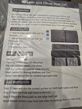 Baby Bath Kneeler Elbow Rest Set, Non-Slip, Mesh Pocket, Gray/Blue