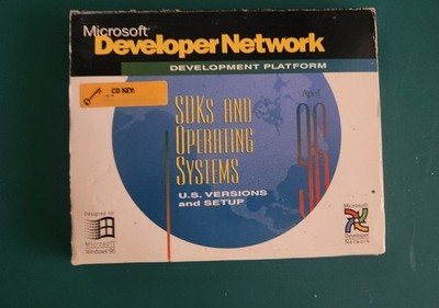 Microsoft Developer Network Vintage SDK & Operating Systems US Versions 1996