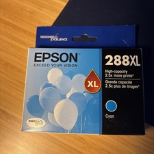 Epson T288XL120 Cyan Ink Cartridge Expires Sept 2026 BRAND NEW UNOPENED Sealed