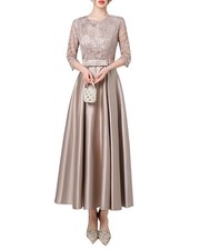 Dressy Star - Khaki Party Dress Long Mother of the Bride Dress Spring/Summe 521