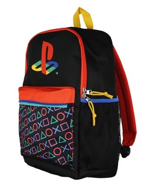 PlayStation Backpack 18'' Classic PS Logo & Controller Symbols Print Book Bag