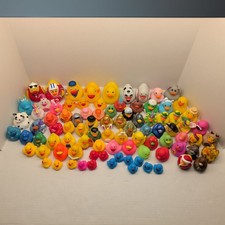 Lot Of 85 Rubber Ducks Duckies Jeep Ducking Variety Holiday Sport Glitter Party