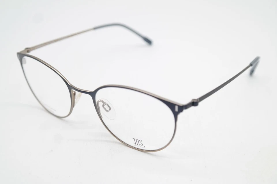 Occhiali Jos. Eschenbach 981028 Titanium Blu Argento Ovale Montatura Nuova - Immagine 3 di 4