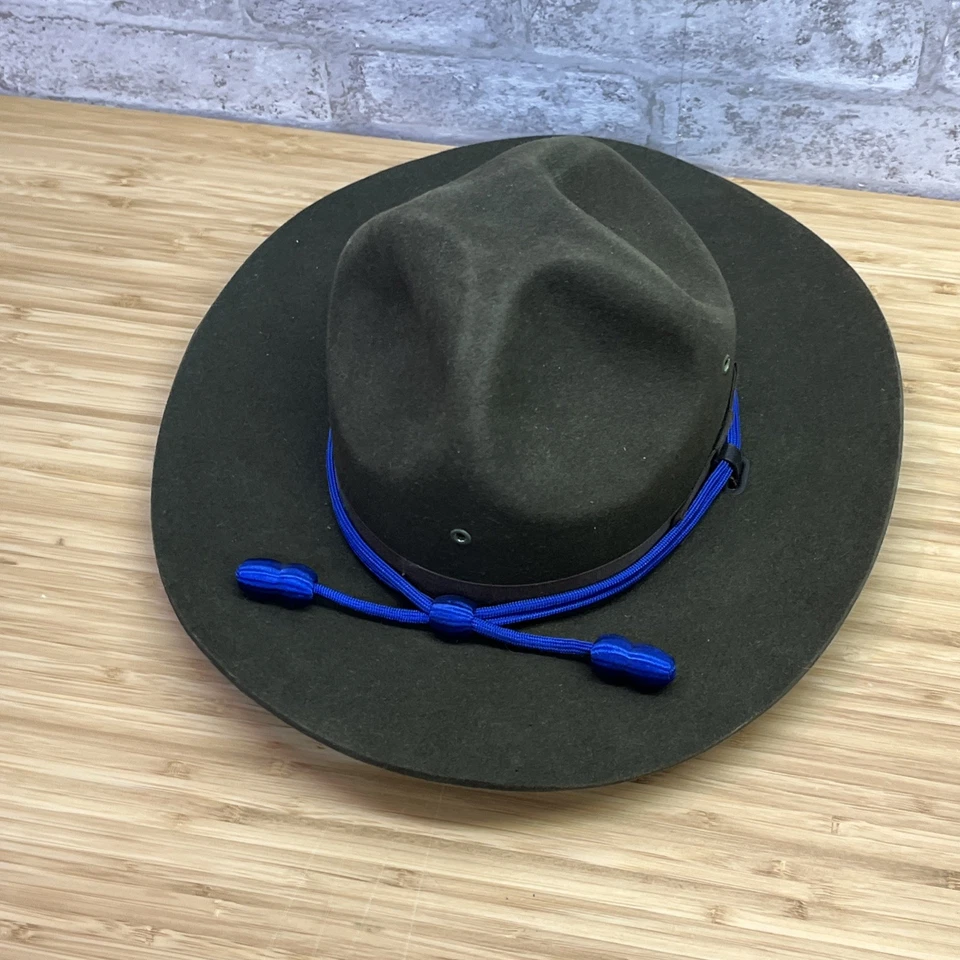 Uniforme Stratton Ranger de colección sombrero plano autoformado talla 7 1-8 Foto 2 de 4
