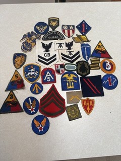 U S military patches lot Army Navy circa 1950s
