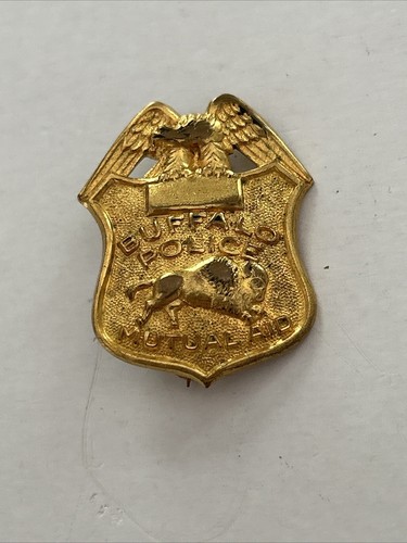 VINTAGE BUFFALO POLICE DEPARTMENT MUTUAL AID SMALL BADGE NEW YORK CITY - 第 1/4 張圖片