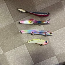 Metal Jig Set 4pcs Multi-Color Fishing Lures, Near Mint, 31mm/1.2in