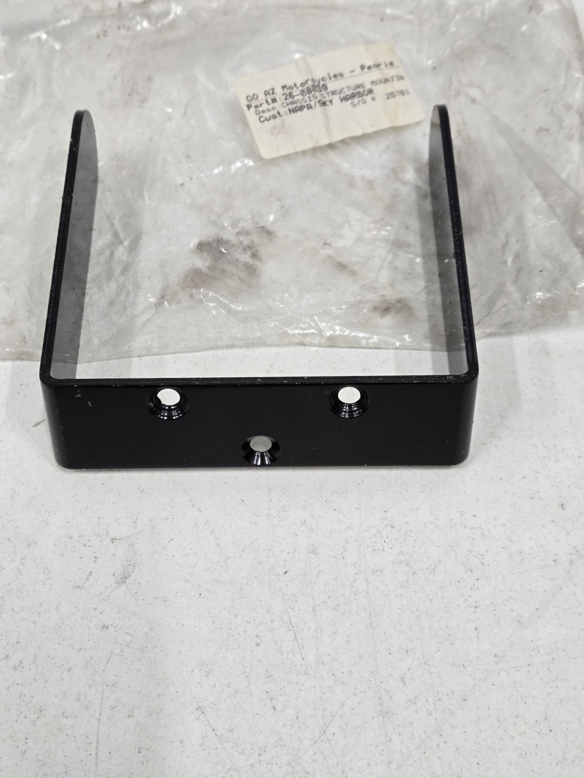 Zero Motorcycles Chassis Structure Mounting Bracket  PN# 26-08039