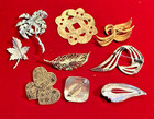 9 Pins in Variety of Metals;  Enamels & Brushed; No Stones; Ages? — photo 2