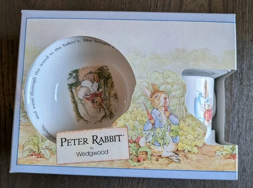 WEDGEWOOD PETER RABBIT Plate, Oatmeal bowl, Mug - NIB