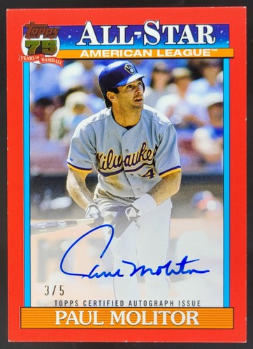 2026 Topps Series 1 Paul Molitor Red Foil (RAW)