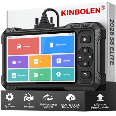 KINGBOLEN S6 Elite OBD2-Scanner Lebenslange kostenlose Diagnose für alle Systeme