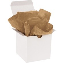 15 x 20" 100% Recycled Kraft Tissue Paper-Pack of 48