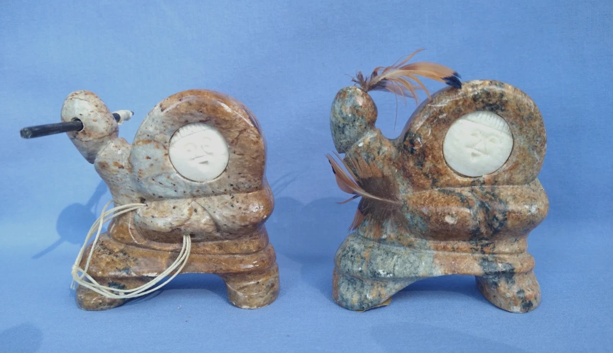 Eskimo Soapstone Carving In Art Sculptures for sale | eBay