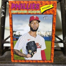 2026 Topps Heritage - Cristopher Sanchez - Color Of The Year 48/77 - Phillies