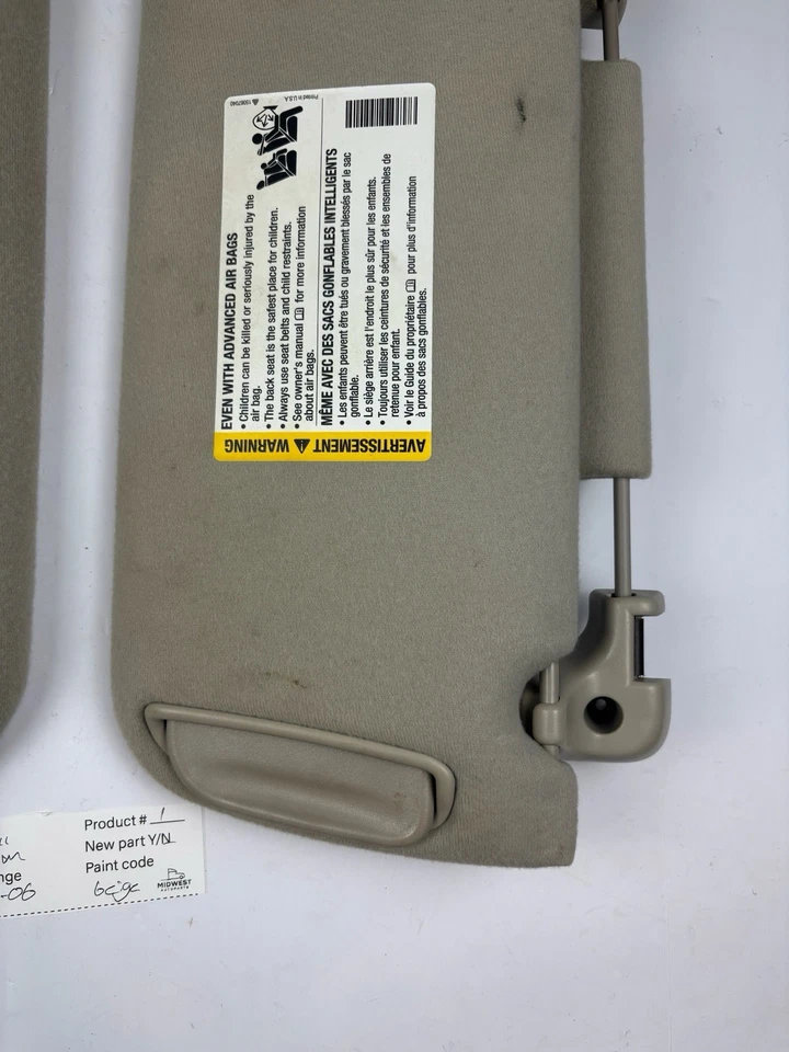 Juego de parasol 99-06 Chevy GMC Silverado Sierra Tahoe Suburban Yukon OEM Foto 4 de 4