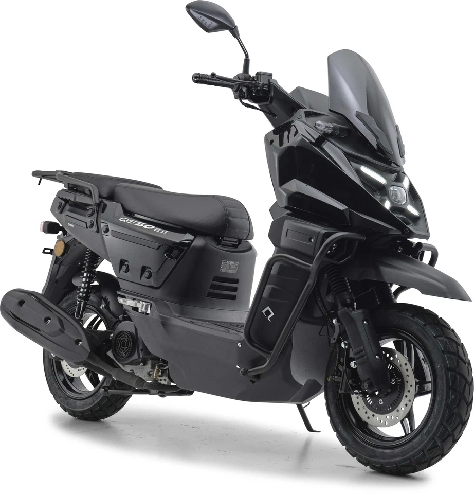 Motorroller 50 ccm Burnout QS50 GS Schwarz 45 - Bild 2 von 4