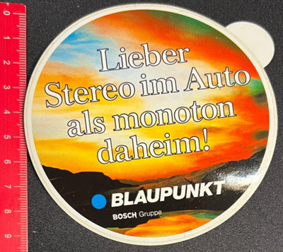 Blaupunkt Bosch Gruppe Lieber Stereo im Auto als - Aufkleber/Sticker /30041743
