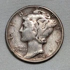 1945-P Mercury Dime, 90% Silver Coin, Last Year of Issue-2