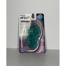 Philips Avent Soothie Pacifiers 3m Green 2 Count BPA-Free NEW