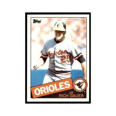 1985 Topps Rich Dauer Orioles #494
