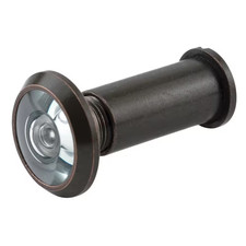 Door Viewer, 1/2 In. X 180-Degree, Solid Brass Housing, Glass Lens Is U.L. Liste