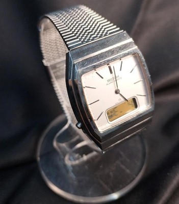 [A2N] Ricoh 122004 Vintage Analog Automatic Mechanical Men Watch [r8s]