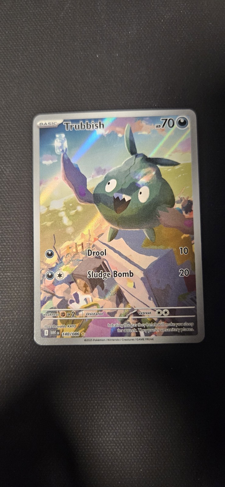 Trubbish 140/086 Sv: White Flare Holo