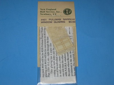 NERS HO #401, Pullman Narrow Window Glazing Set