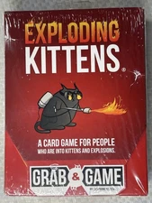 Exploding Kittens Grab & Game Card Game Pocket Size New Slight Box Wear