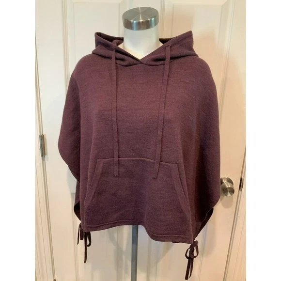 Lululemon Purple 100% Merino Wool Hooded Cape Poncho, Size O/S
Opens in a new window or tab