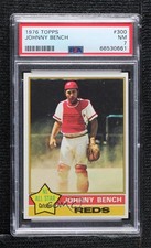 1976 Topps Johnny Bench #300 PSA 7 HOF 07b3