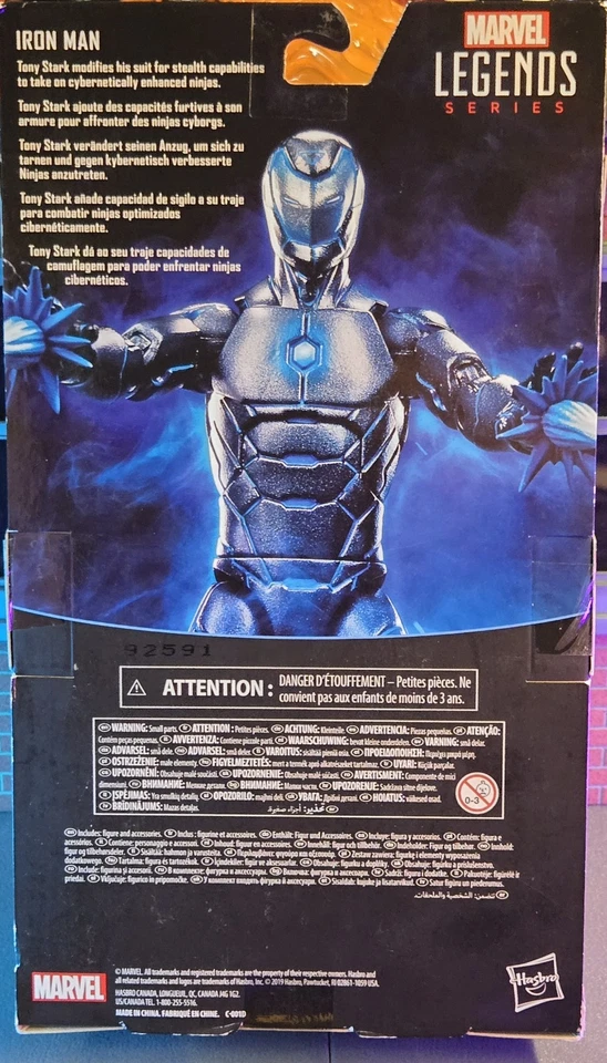 Figura de acción Marvel Legends Avengers Invincible Iron Man Silver Stealth 6" NUEVA Foto 3 de 3