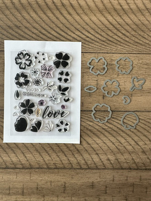 Altenew Heart Flowers stamps and dies