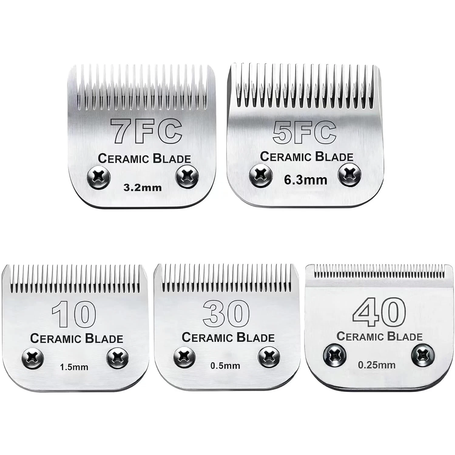 Dog Grooming Clipper Blades with Andis Pet Clipper/Oster A5/Wahl KM Series Do...