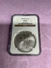 Beautiful 1998 .999 Silver American Eagle, NGC MS 69 Brown Label