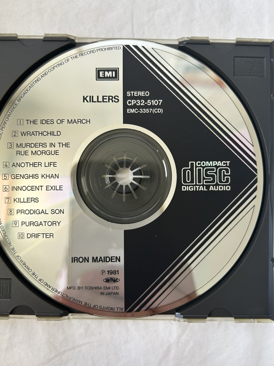 Iron Maiden Killers CD JAPAN 1986 EMI CP32-5107 BLACK TRIANGLE