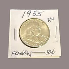 1955 Franklin Silver Half Dollar *Brilliant Uncirculated Details*
