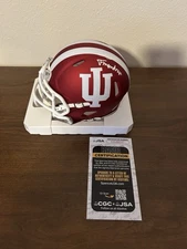 Fernando Mendoza Autographed Signed Mini Helmet Indiana Hoosiers Football