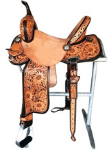 Leather Barrel Racing Horse Saddle Western Racer Handmade Equestrian Trail Tack