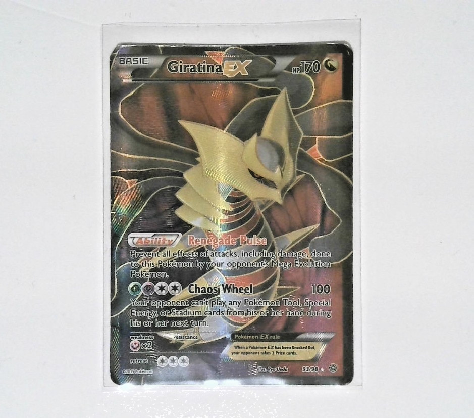 2015 POKEMON XY ANCIENT ORIGINS GIRATINA EX 93/98 MP AUTHENTIC GENUINE