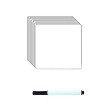 White Dry Erase Stickers with Pen 12Pcs Removable Labels for Writing Use