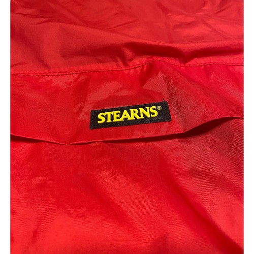 VTG 90’s US Coast Guard Auxiliary Rain Jacket 1/4 Zip Hooded Men’s Size 2XL Red - Picture 4 of 14