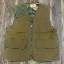 Vintage 60s Original SAFTBAK Men's Bird HUNTING Vest w/ Back Pouch Size LARGE