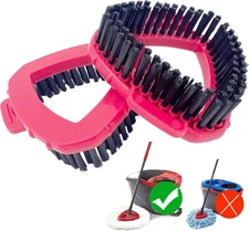 Scrub Brush Head for O Cedar, 2 PC Cedar Spin Mop Scrubber Replace Head 1-Tank, 