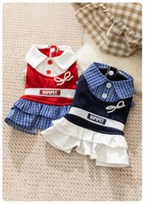 College Style Dress -25 Years New Autumn and Winter Warm Thin Cat and Dog Clothi