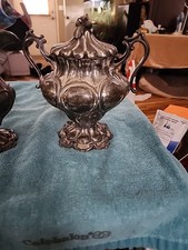 Reed And Barton 3 Piecè Set Sugar Bowl,  Water Pitcher And Bowl