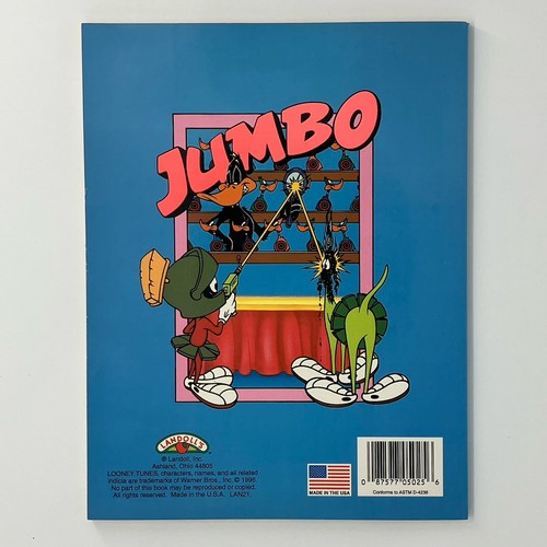 Vintage Looney Tunes Jumbo Coloring Activity Book Landolls Taz Bugs Tweety 1996 - Picture 3 of 16