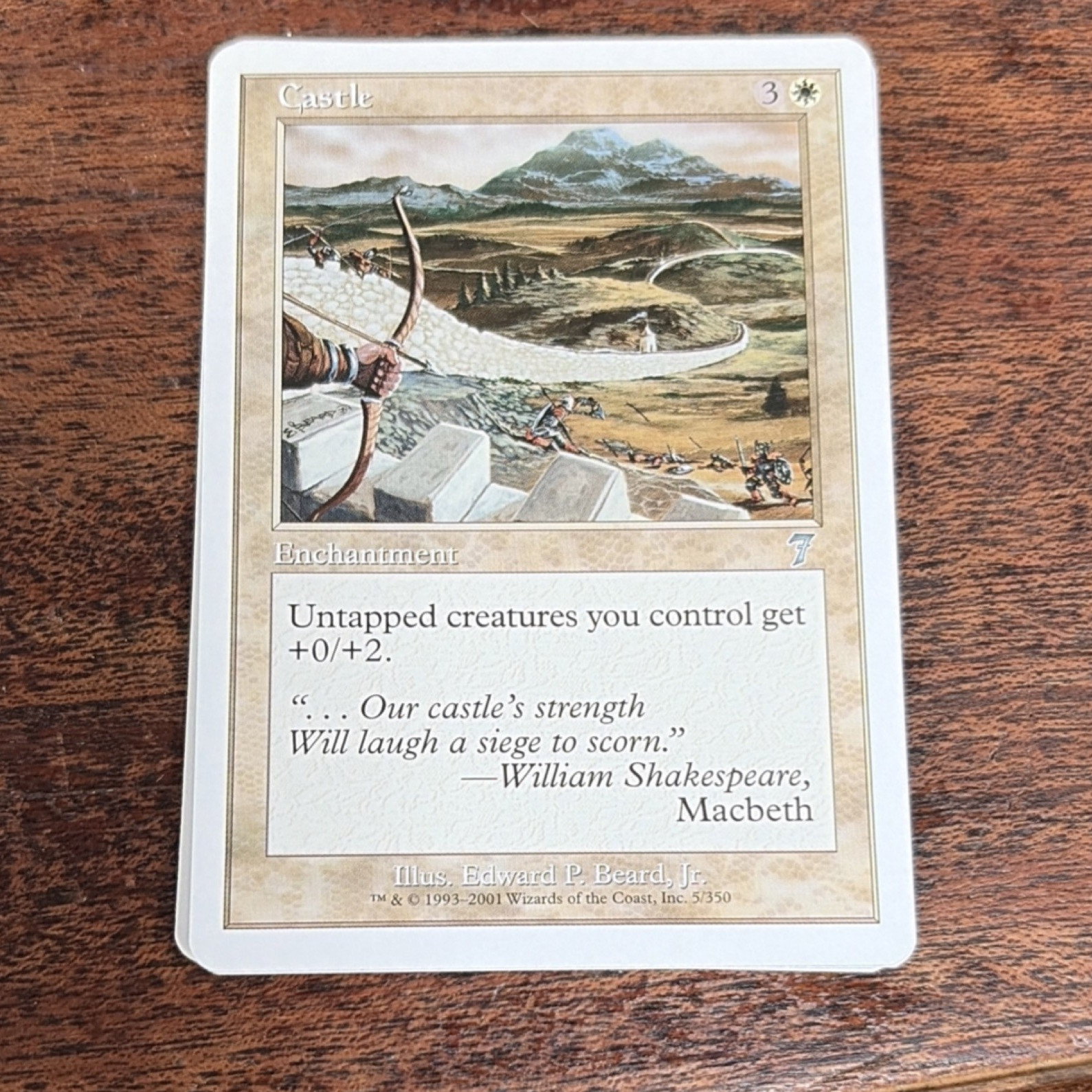 Wizards of the Coast Castle Enchantment Card 7th Edition English